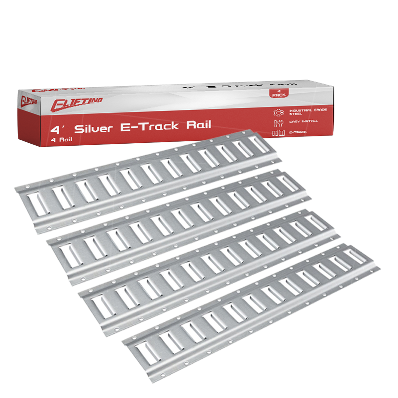 4 balenia pozinkované vodorovné E Track Track-Down Rail Kit