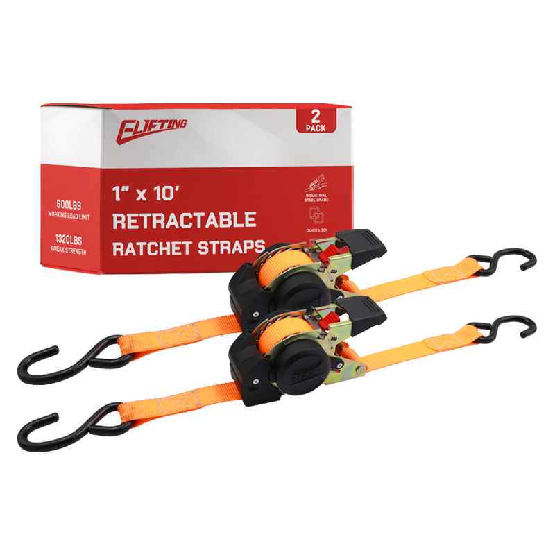 Vykonávanie 1 "x 10" zatiahnuteľných automatických popruhov Ratchet (2 balenie)